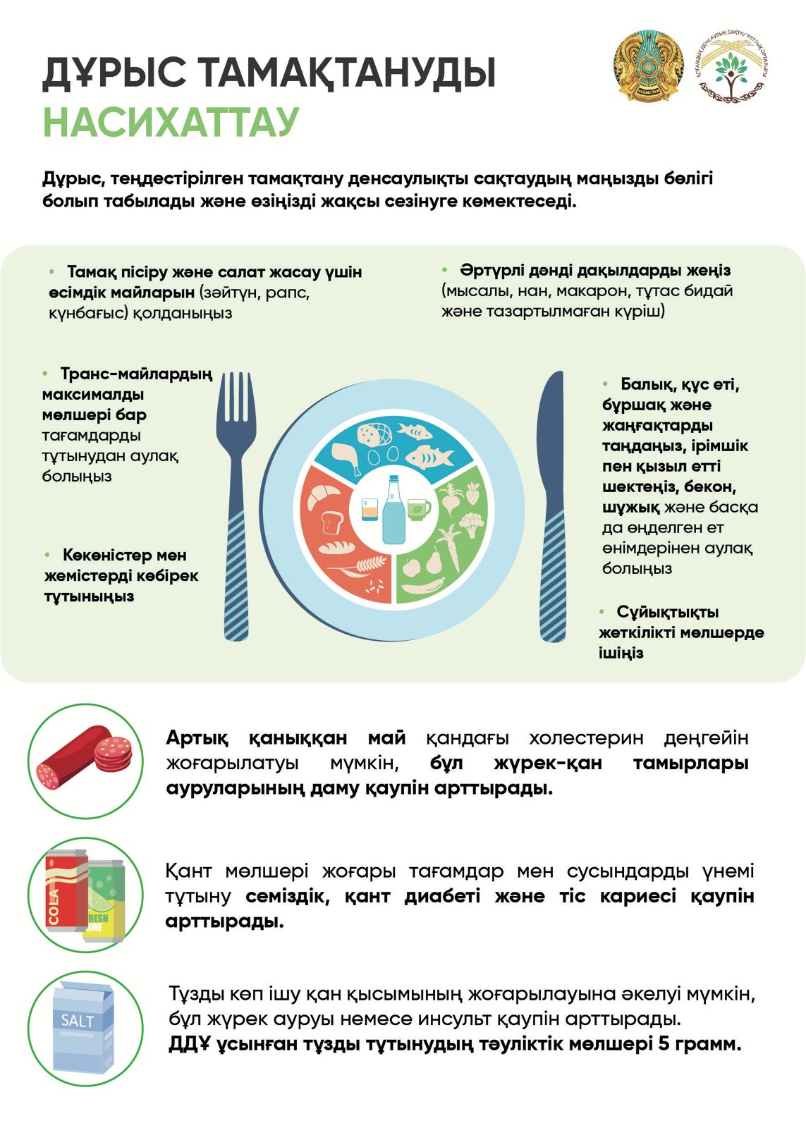 Дұрыс тамақтану- денсаулық кепілі