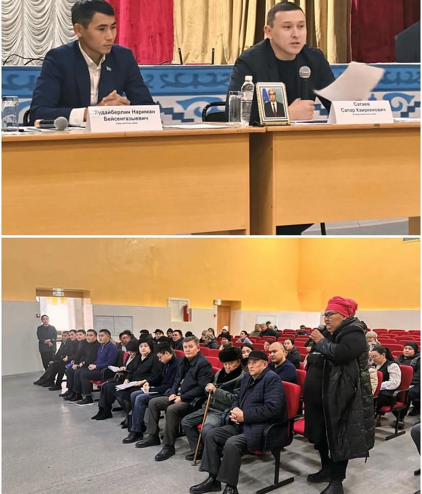 Аким города Балхаш встретился с жителями поселка Саяк