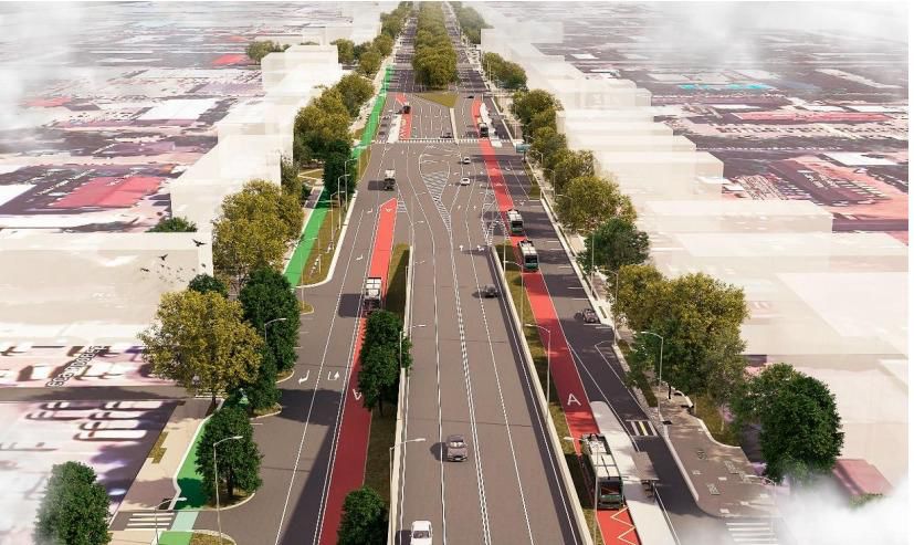 Райымбек батыр даңғылындағы BRT «қасбеттен қасбетке дейін» қағидаты бойынша жүзеге асырылады