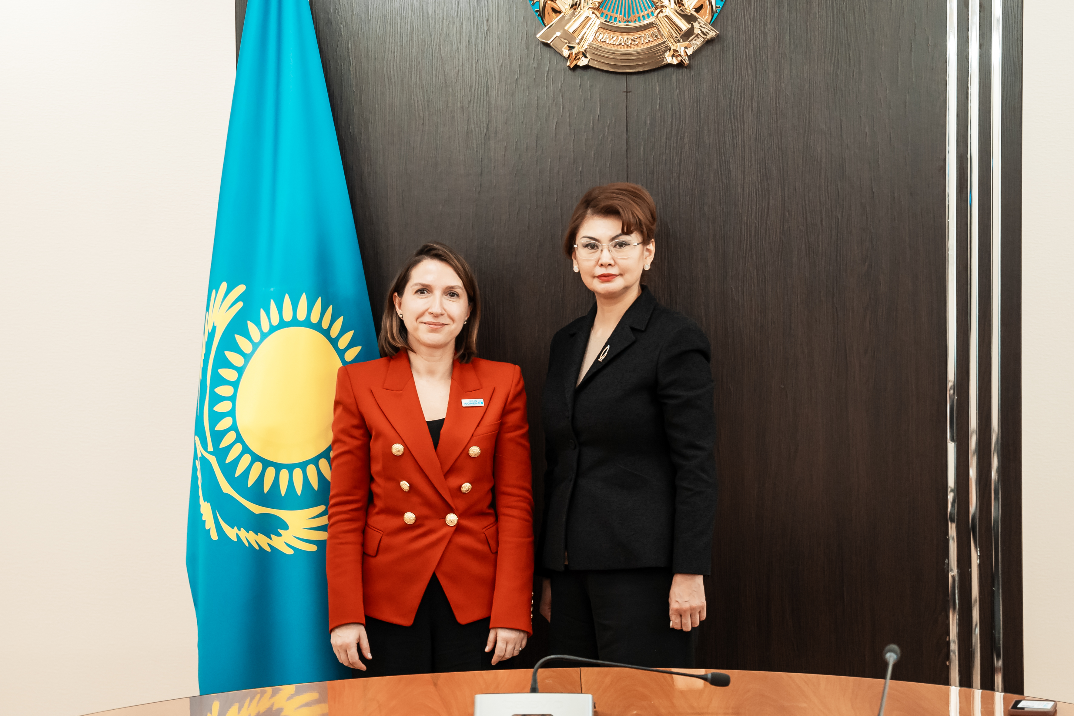 Аида Балаева Қазақстандағы «БҰҰ-Әйелдер» құрылымының өкілі Джерен Гюреспен кездесті