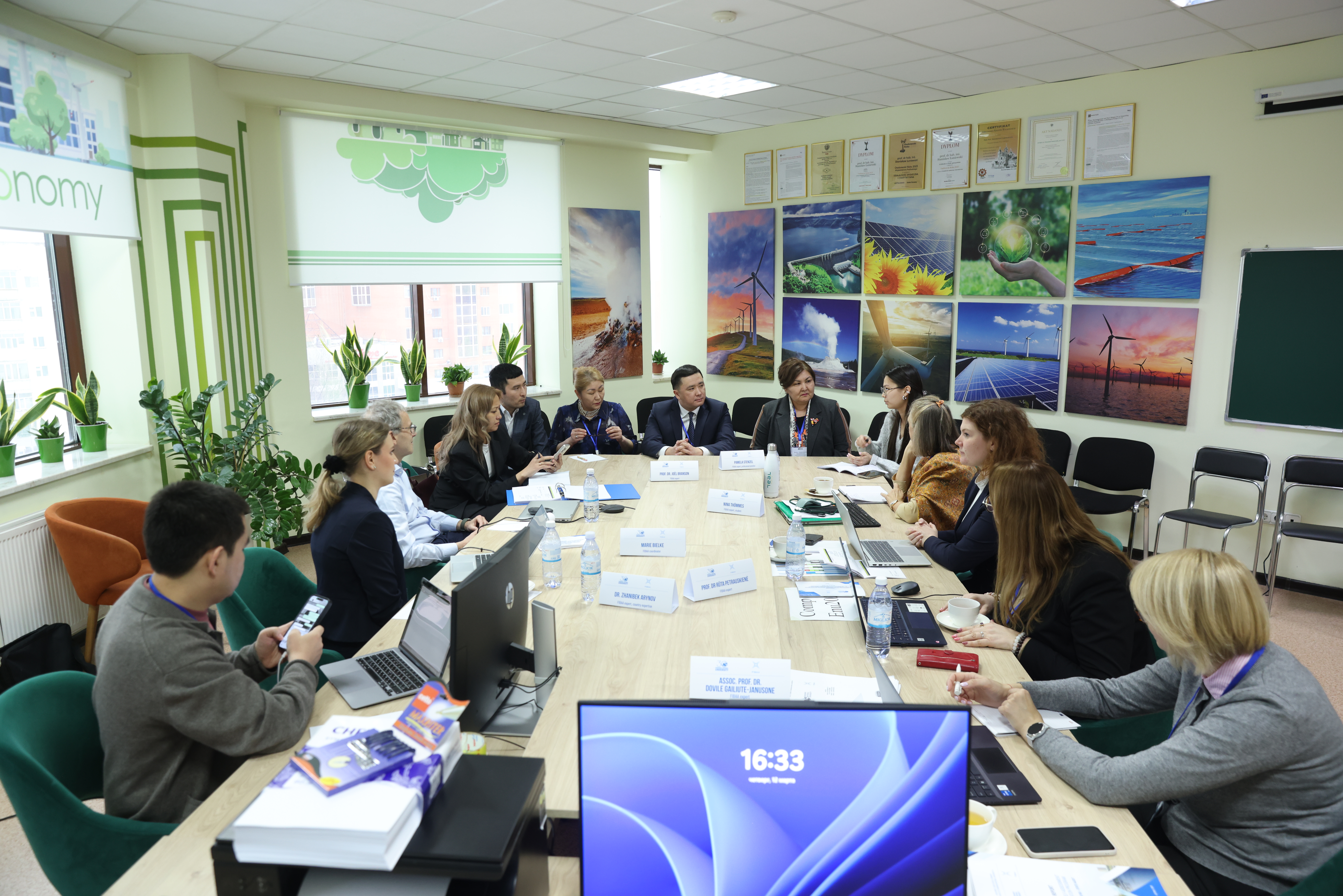 Продолжая системное взаимодействие с ЕНУ, Департамент внутреннего государственного аудита по городу Астане принял участие  во встрече экспертов FIBAA