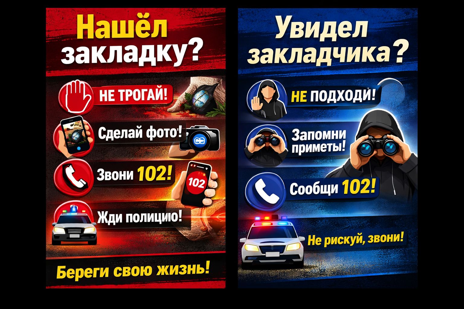 Алгоритм действий  при обнаружении «закладок» наркотиков  или лиц, осуществляющих их сбыт