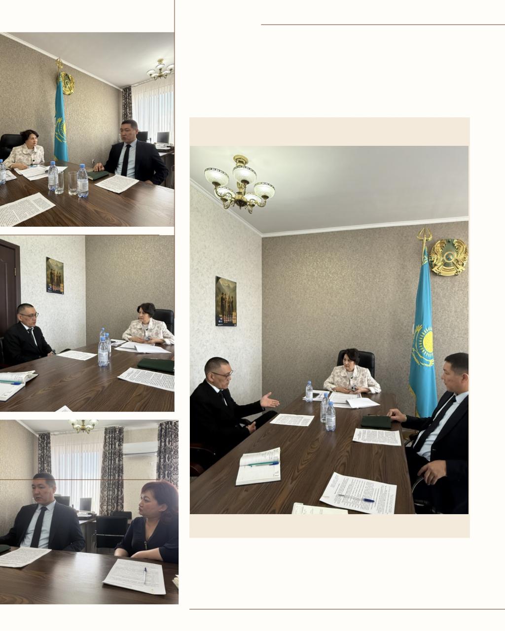 Рабочее совещание с участием руководства Управления здравоохранения акимата Костанайской области и Департамента Комитета медицинского и фармацевтического контроля Министерства здравоохранения Республики Казахстан по Костанайской области