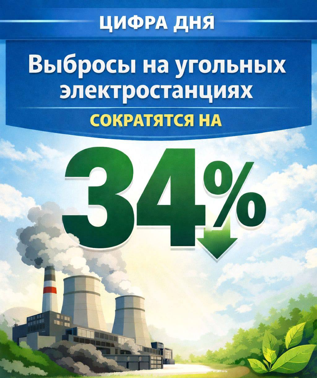 Көмір электр станцияларындағы шығарындылар 34%-ға қысқарады