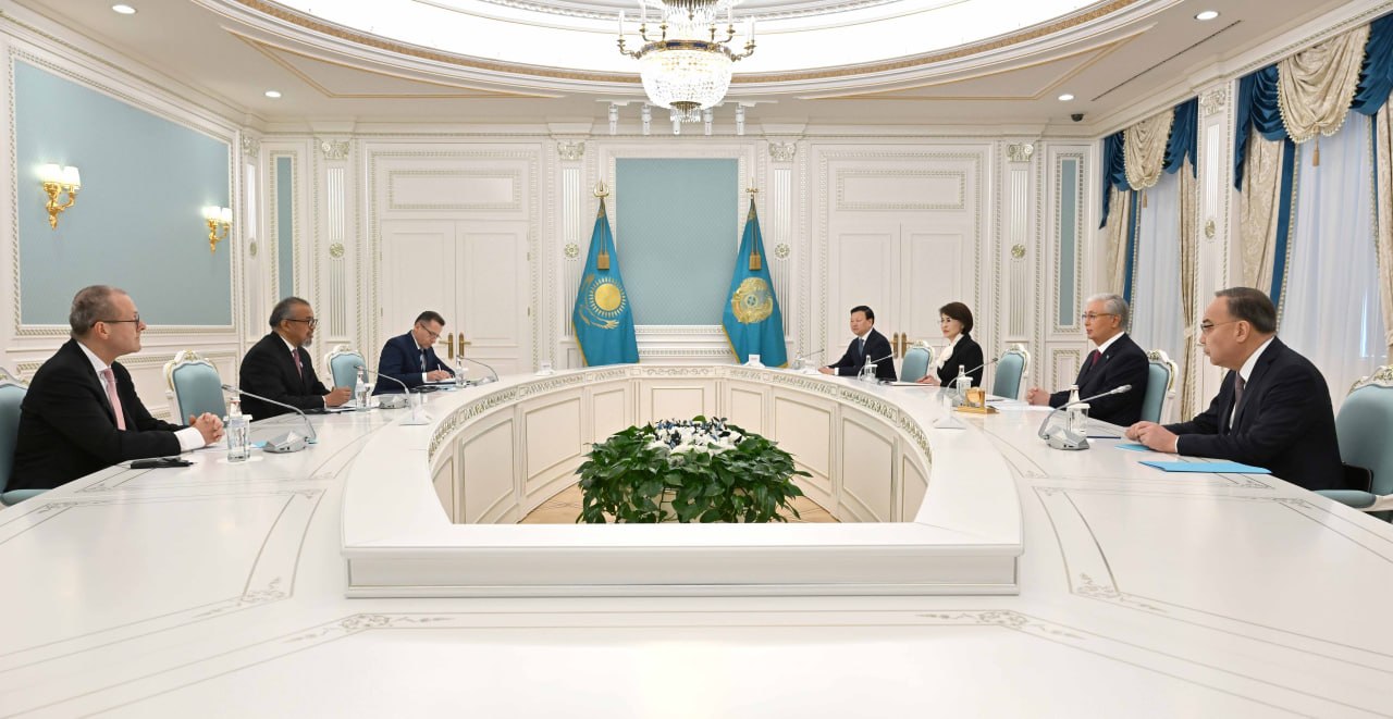 Президент Касым-Жомарт Токаев провел встречу с Генеральным директором ВОЗ Тедросом Адханомом Гебрейесусом