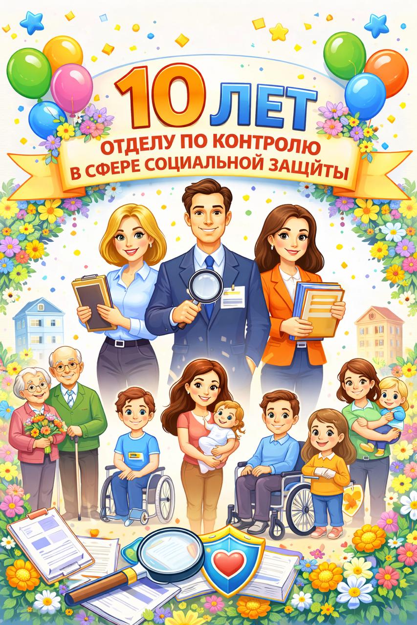 Отделу по контролю в сфере социальной защиты населения - 10 лет