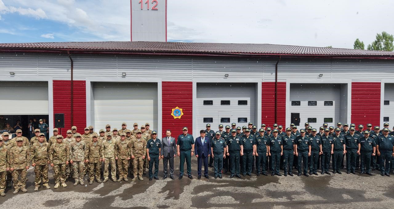 ТЖМ басшысы жаңартылған өрт сөндіру бөлімінің жұмысын іске қосты